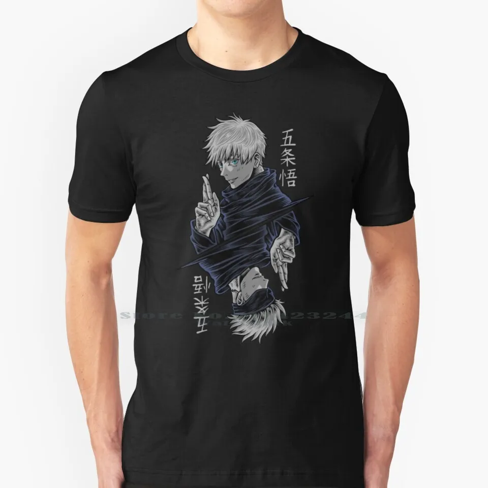 | GoJo satoru 100% bavlnená tričko Satoru gojo gojo satoru anime sukuna yuji itadori yuji megumi fushiguro gojo sensei mahito